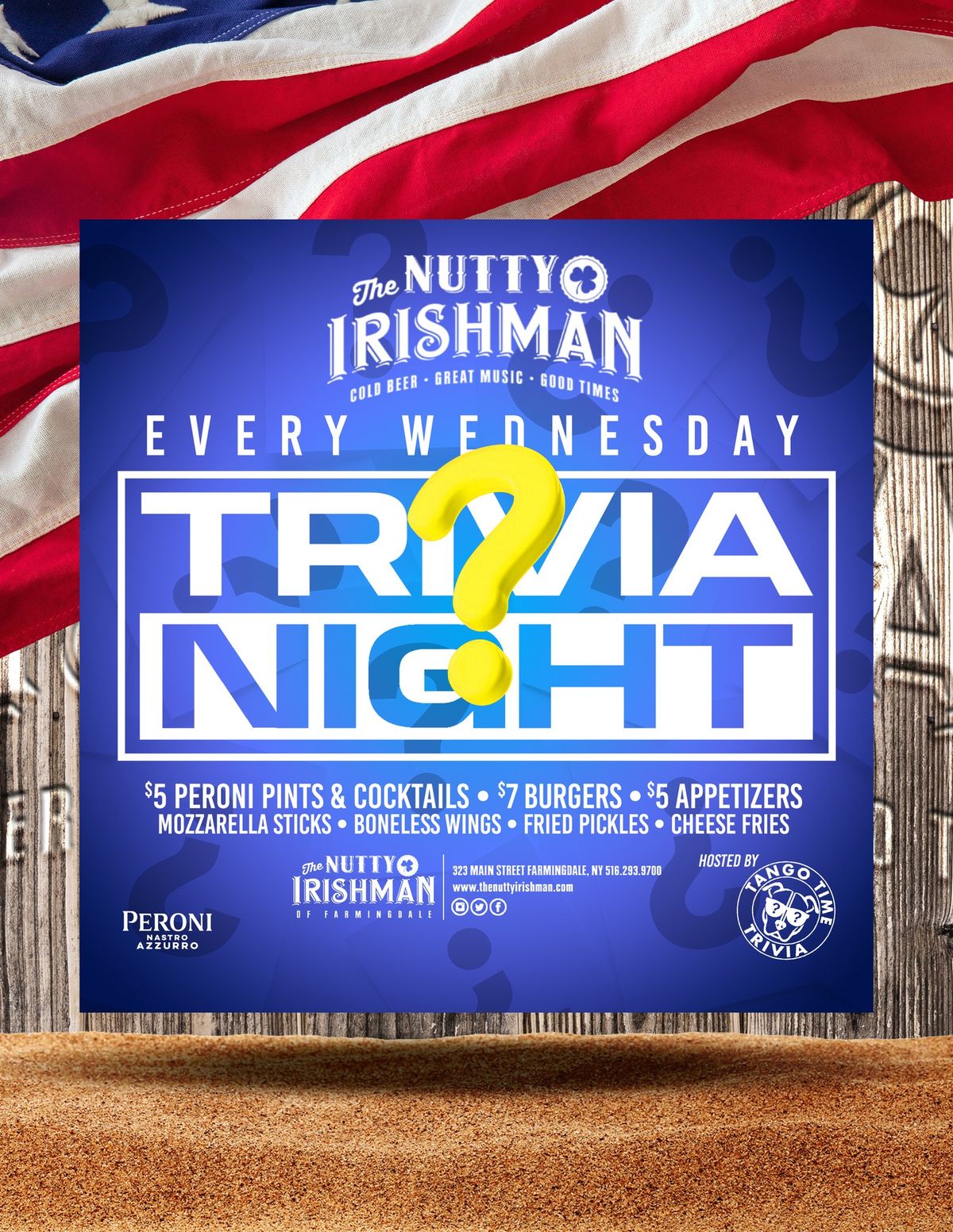 Trivia Wednesday's at The Nutty Irishman!