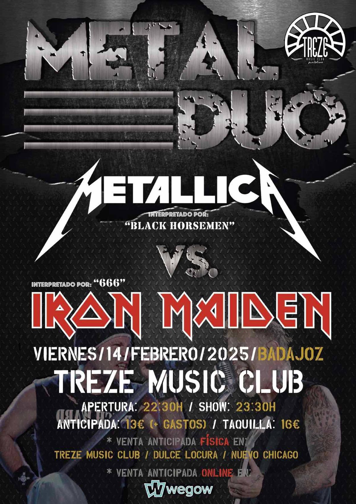 METAL DUO - Metallica Vs. Iron Maiden (Badajoz)