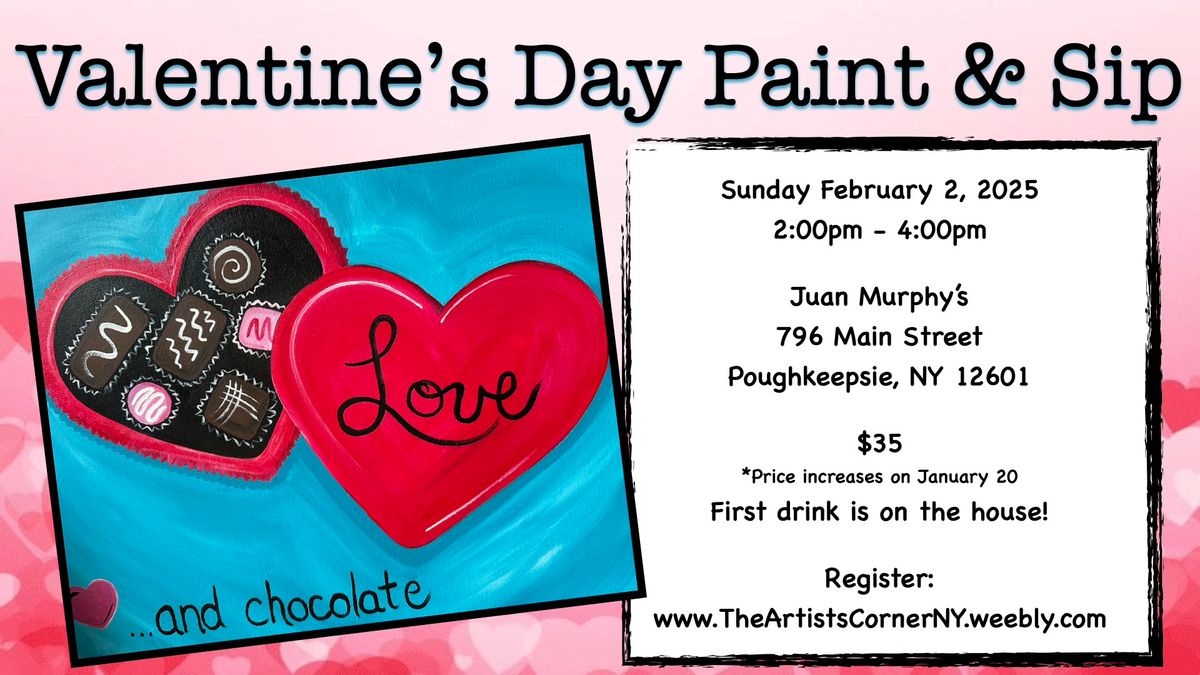 Valentine's Day Paint and Sip