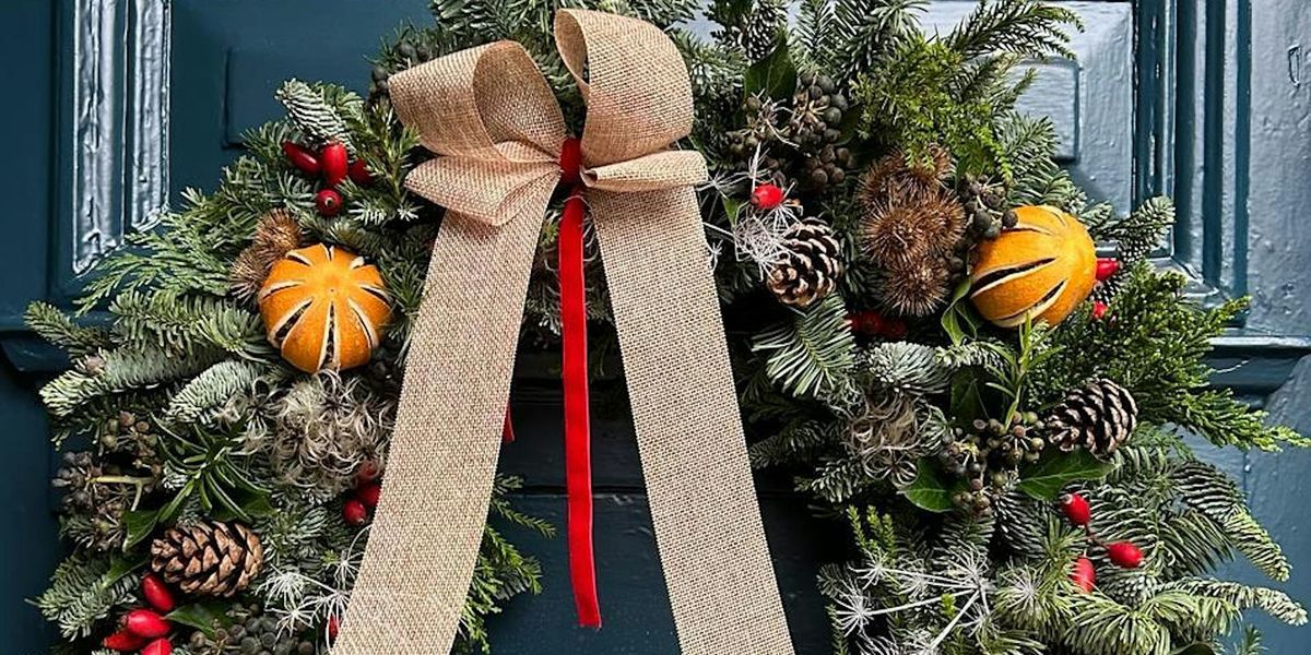 Luxury Christmas Wreath Making Workshop at Studio 39