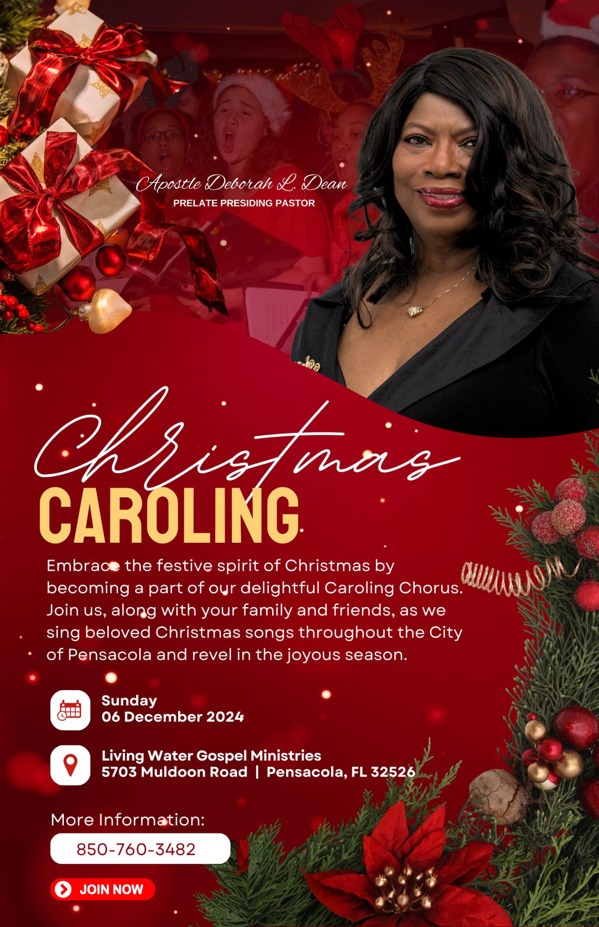 Pensacola Citywide Christmas Caroling Event