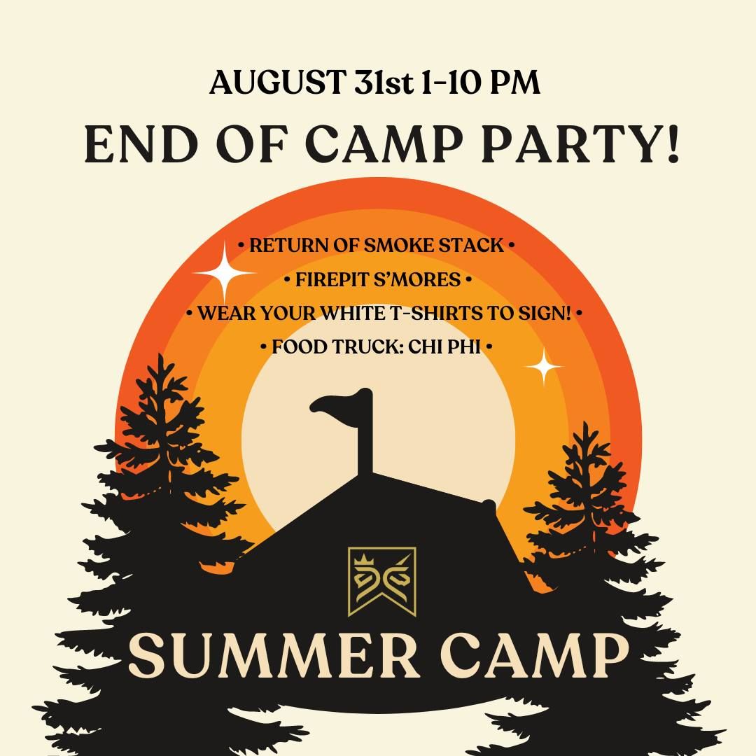 End Of Summer Camp Party