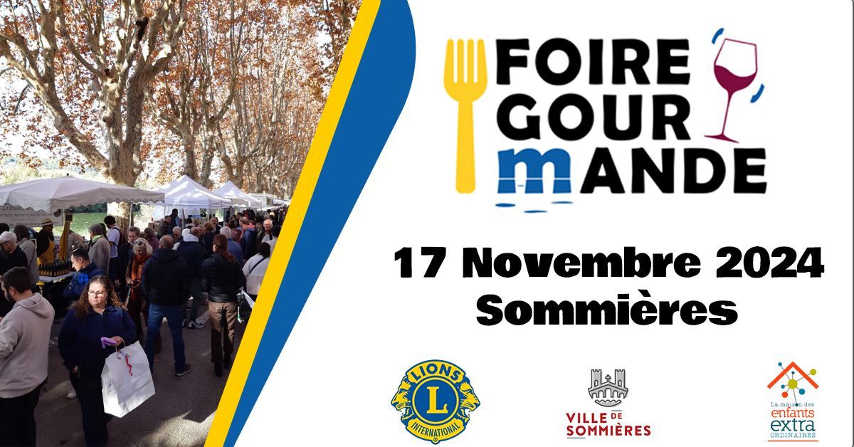 Foire gourmande et artisanale le 17 Novembre 2024 Sommi\u00e8res