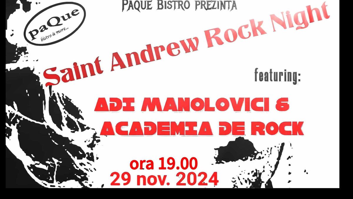 Adi Manolovici & Academia de Rock- St. Andrew Rock night