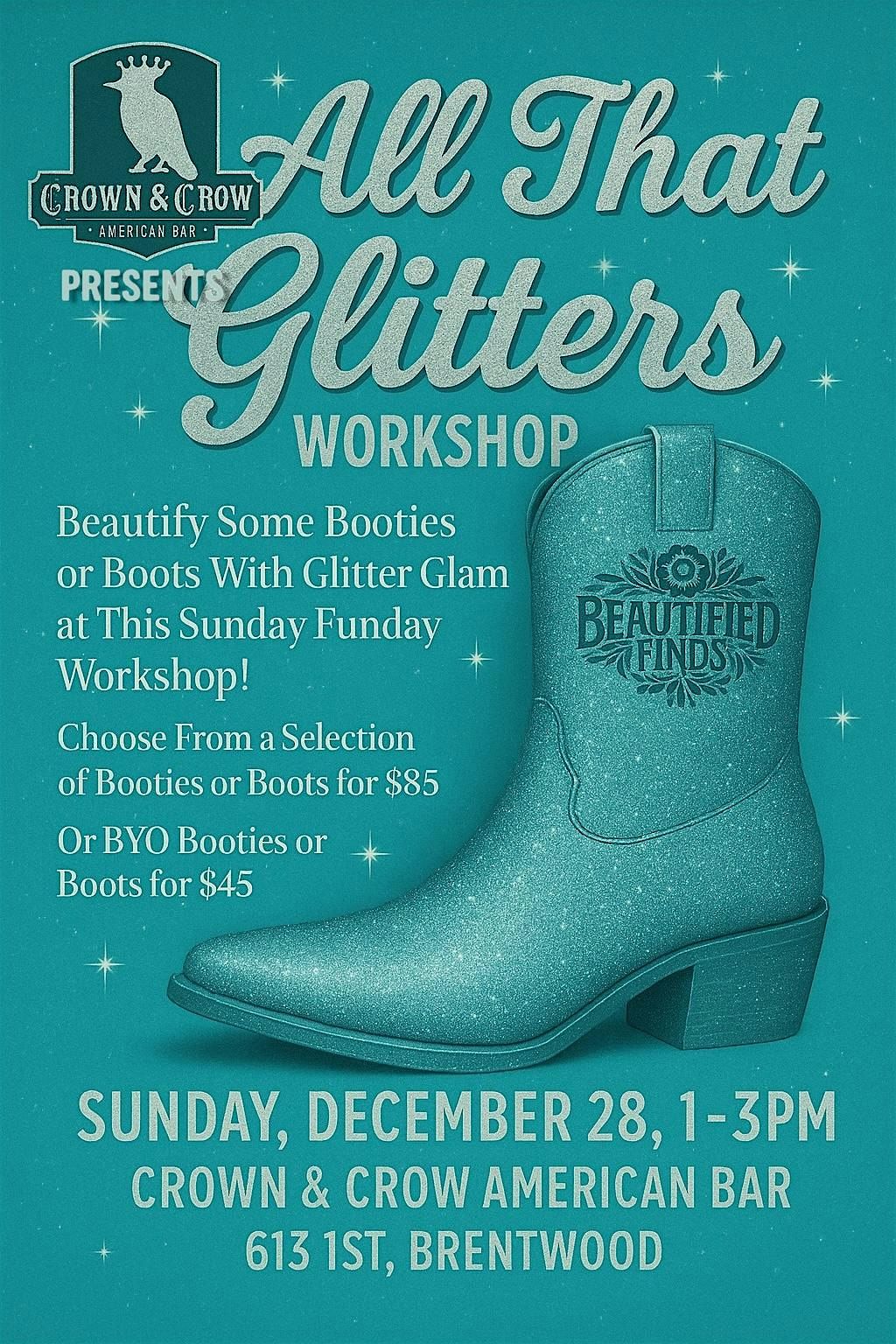 All That Glitters Boots & Booties - Crown & Crow