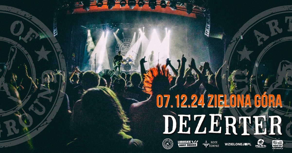 Koncert zespo\u0142u DEZERTER - ZIELONA G\u00d3RA Kawon Piwnica Artystyczna