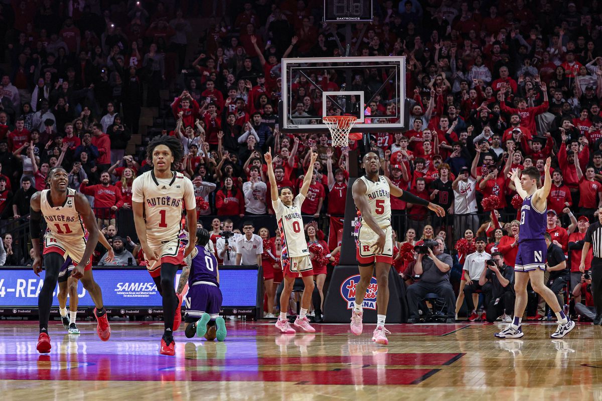 Rutgers Scarlet Knights at Northwestern Wildcats Mens Basketball