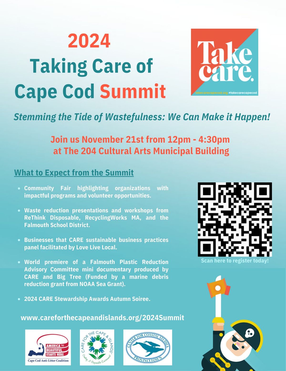 6th Annual Taking Care of Cape Cod Summit and CARE Stewardship Awards Autumn Soiree