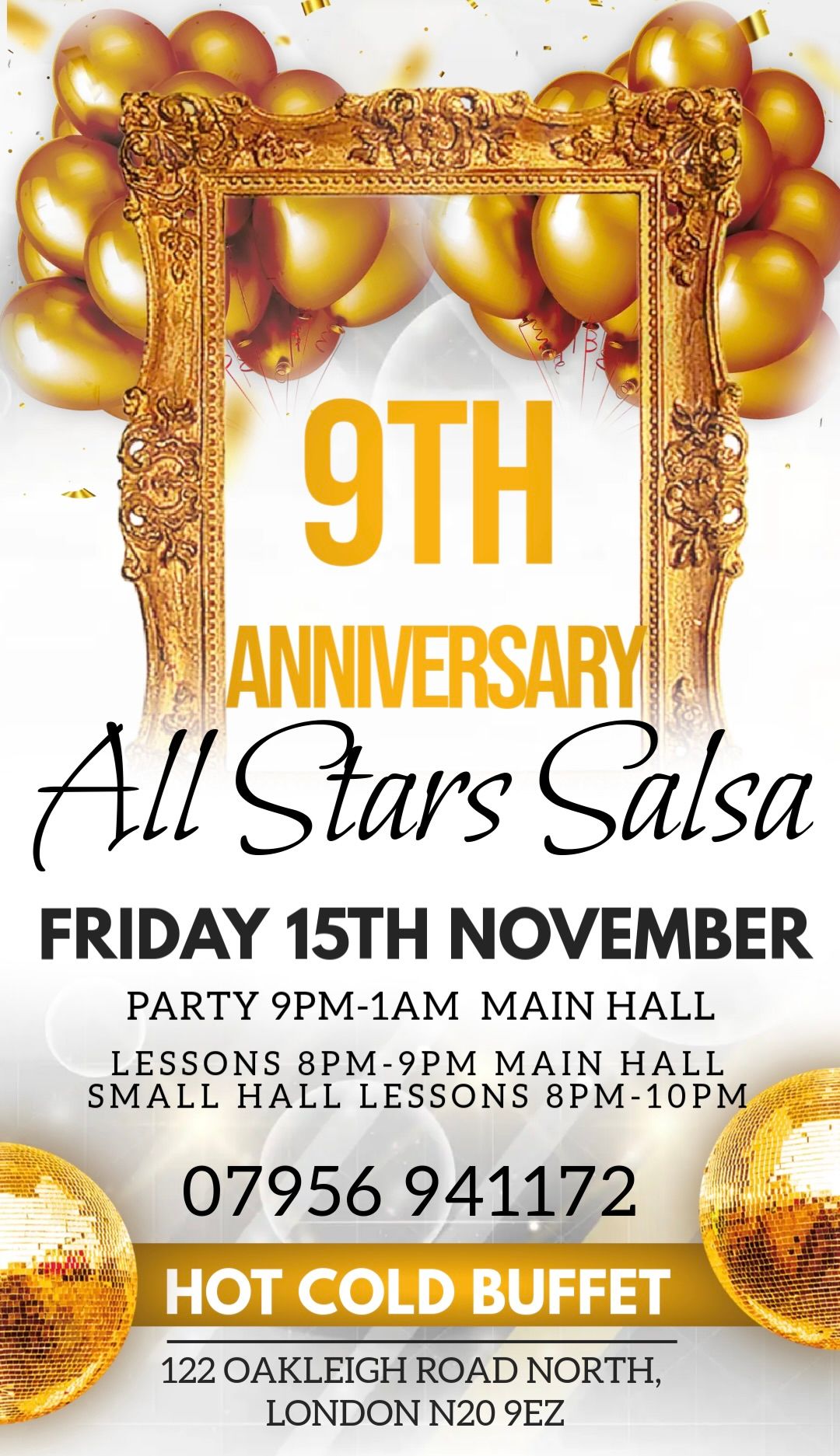 All Stars Salsa Friday 15th November 2024