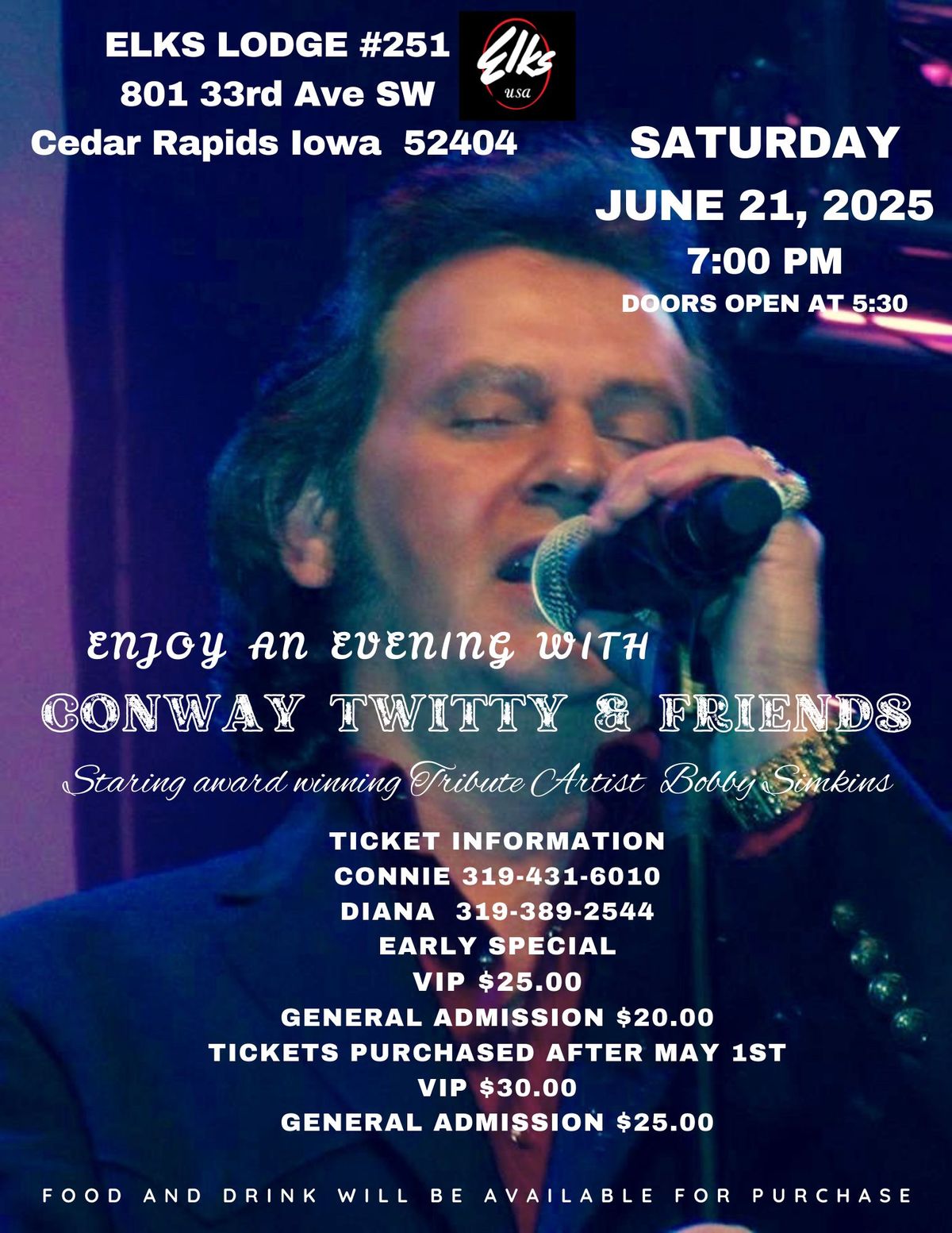 Conway Twitty & Friends at Elks Lodge #251