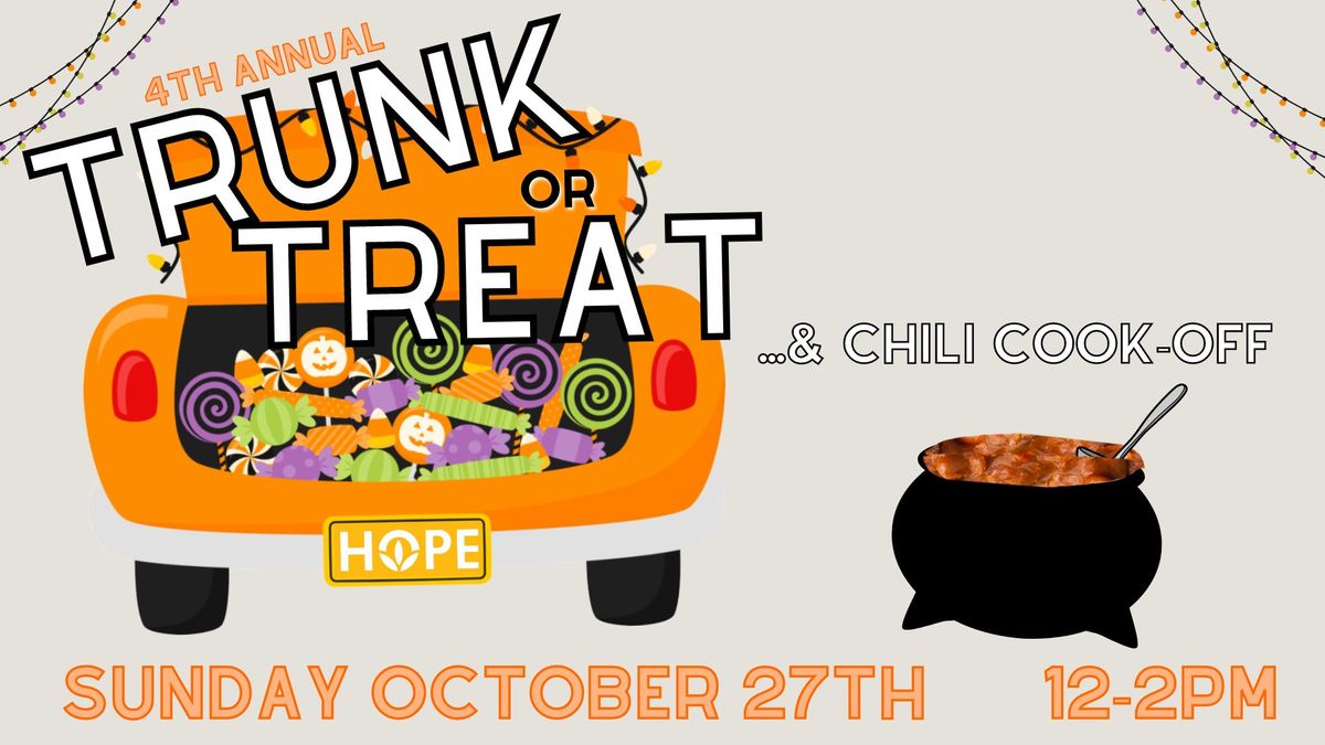 Trunk or Treat and Chili Cook-Off