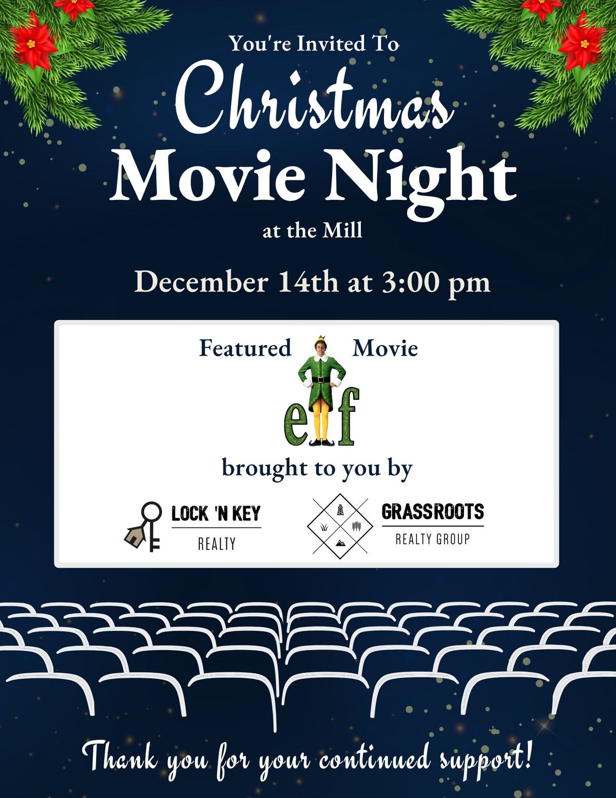 Christmas Movie Night at the Mill