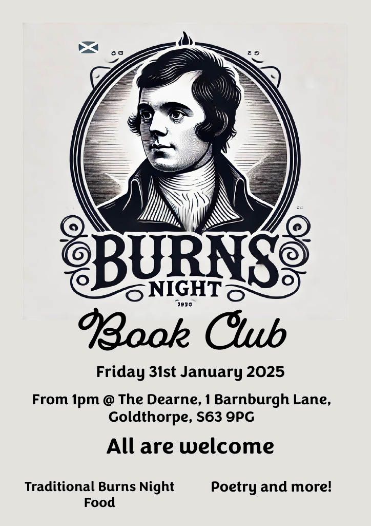 Burns Night at The Factory (Goldthorpe) FREE EVENT