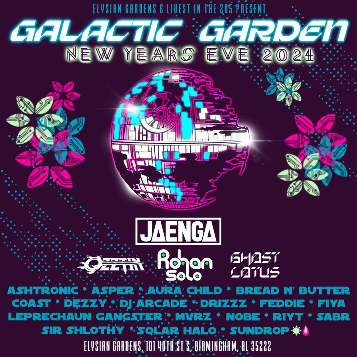 Elysian Gardens & Livest In The 205 Presents GALACTIC GARDEN