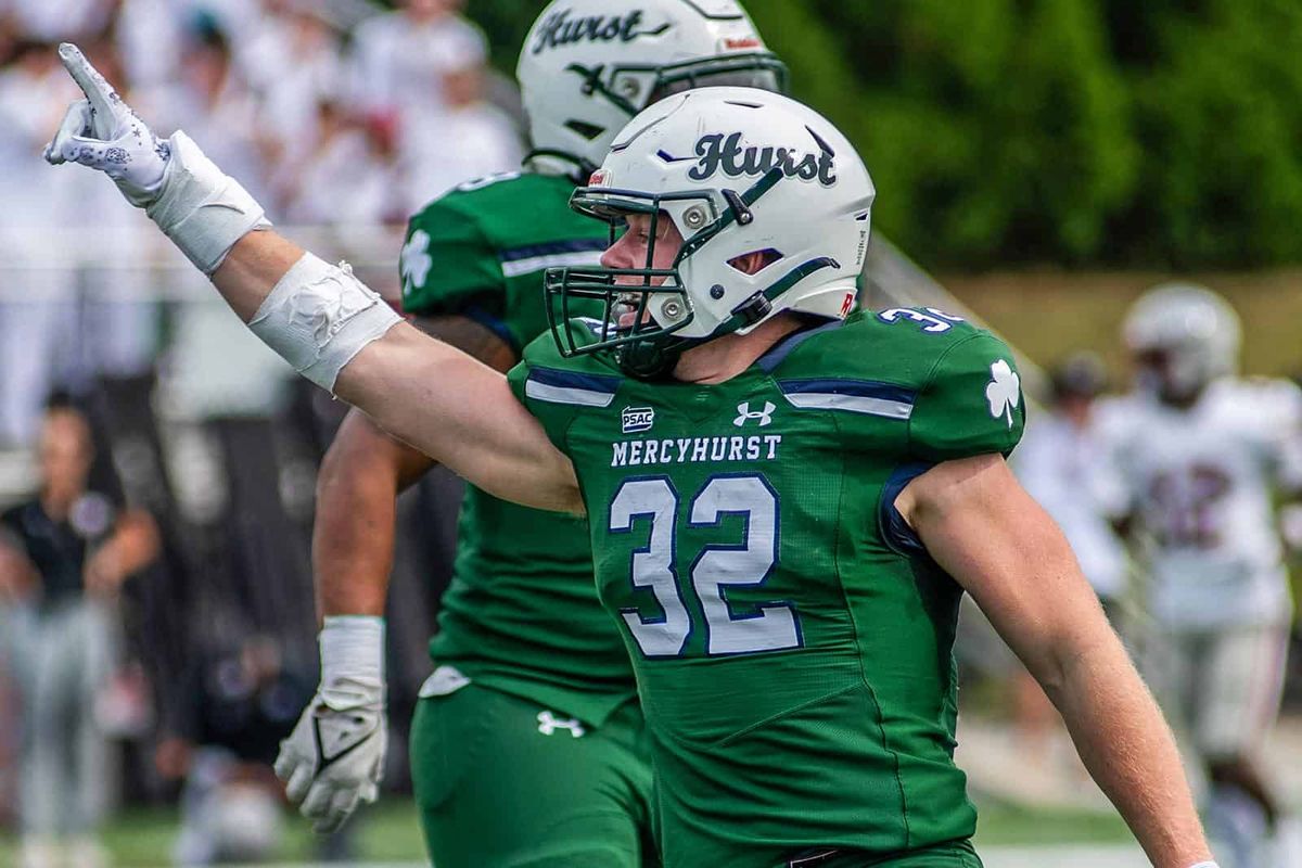 Saint Francis Cougars at Mercyhurst Lakers Football at Saxon Stadium