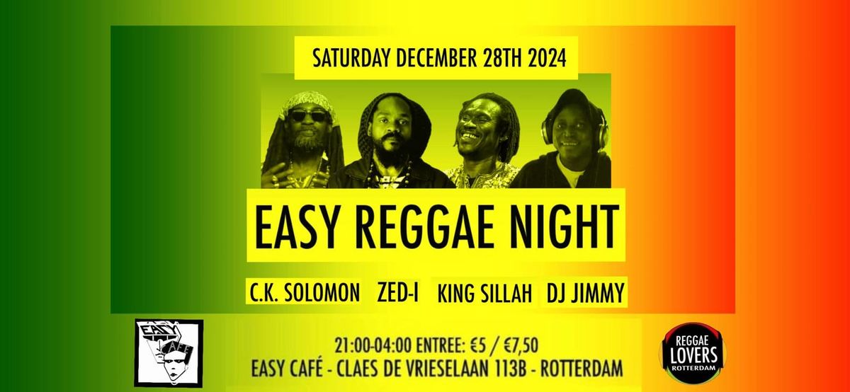 Easy Reggae Night with King Sillah, Zed-I, C. K. Solomon & DJ Jimmy