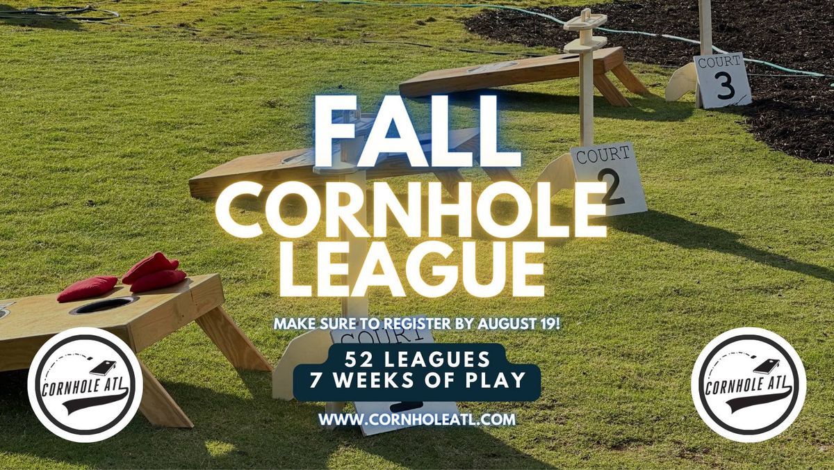 Fall Cornhole League Registration Open July 1 through August 19