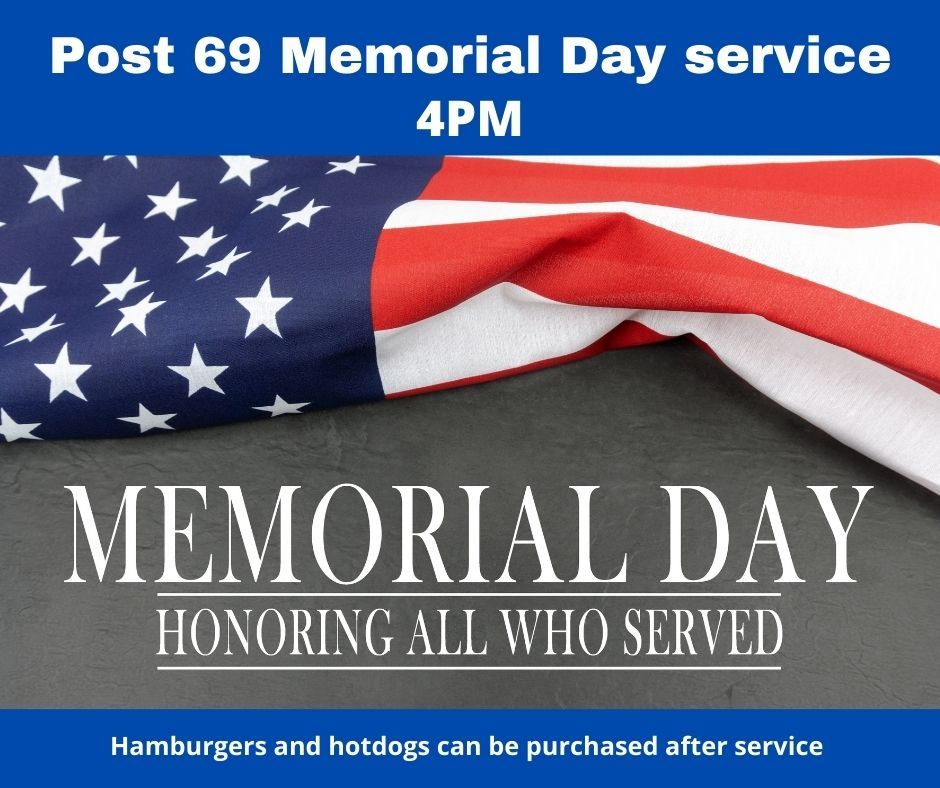 Post 69 Memorial Day service, American Legion Post 69, Avon Park, 30