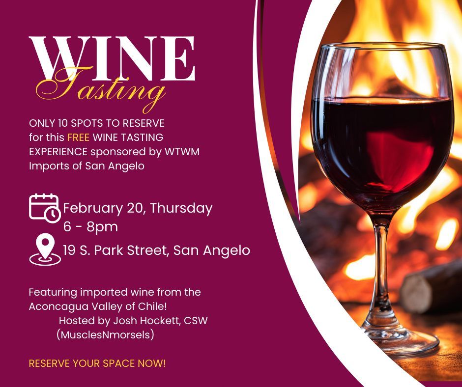 FREE WINE TASTING - ONLY 5 more spots left!  RSVP today via email