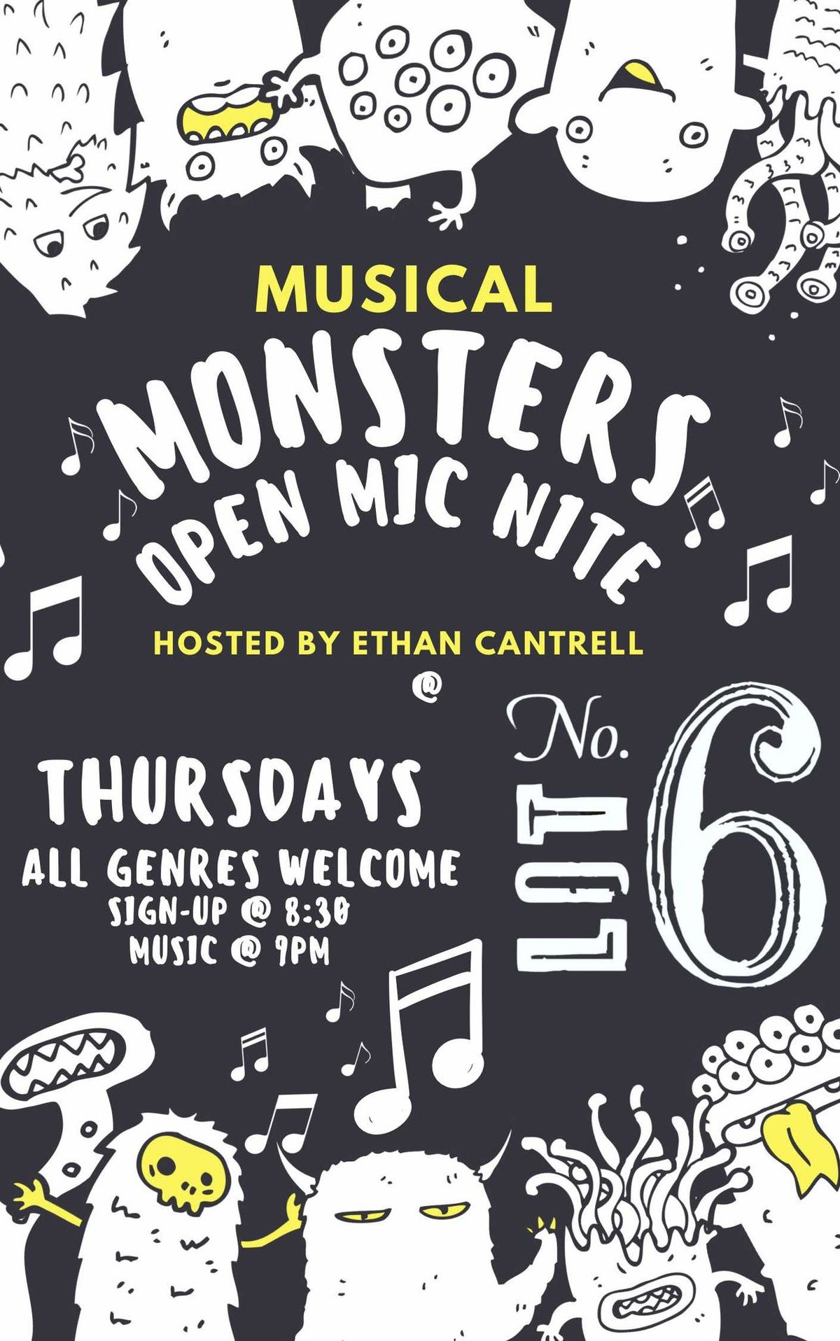 Musical Monsters Open Mic @ Lot No. 6