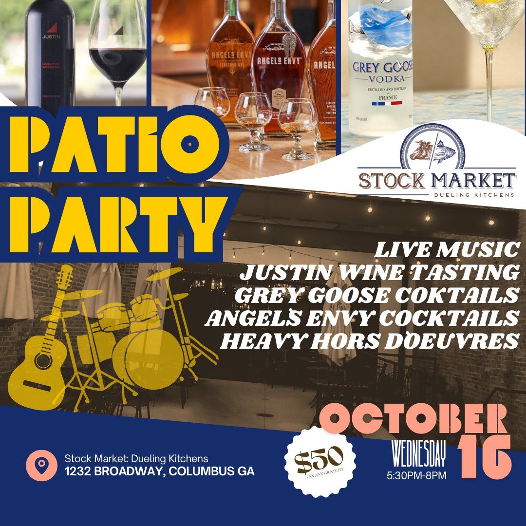 Patio Party w\/ Live Music @ Stock Market | October 16