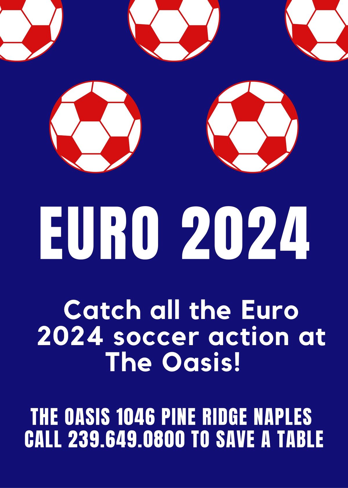 Euro 2024 Soccer at The Oasis Naples