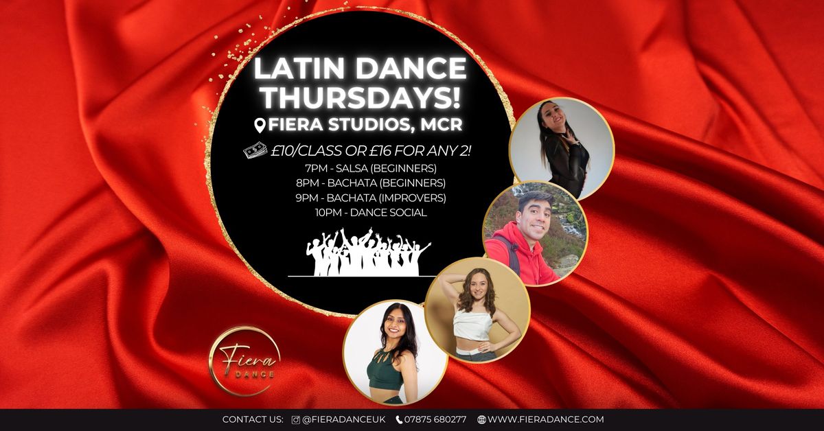 Latin Dance Thursdays at Fiera Studios, Mcr!