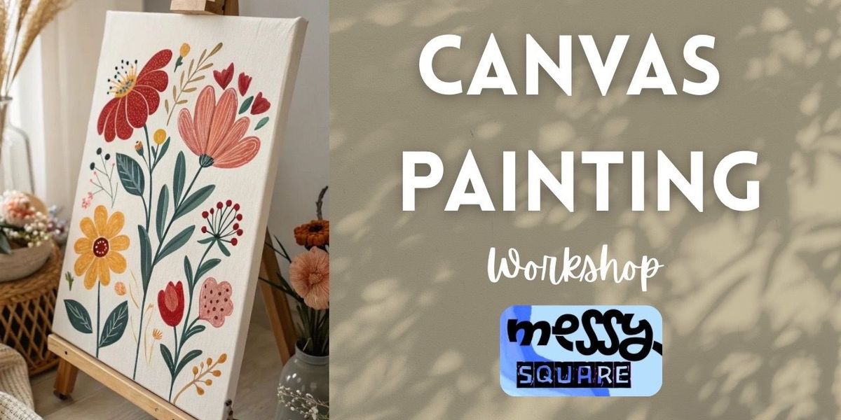 Canvas Painting - Messy Square