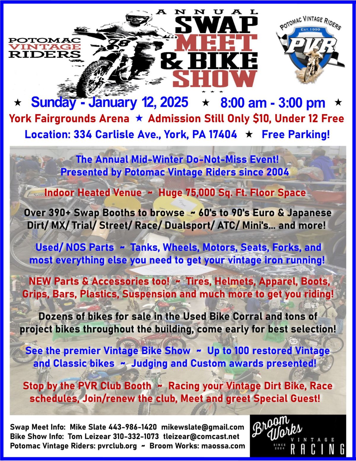 YORK VINTAGE SWAP MEET & BIKE SHOW by Potomac Vintage Riders Club