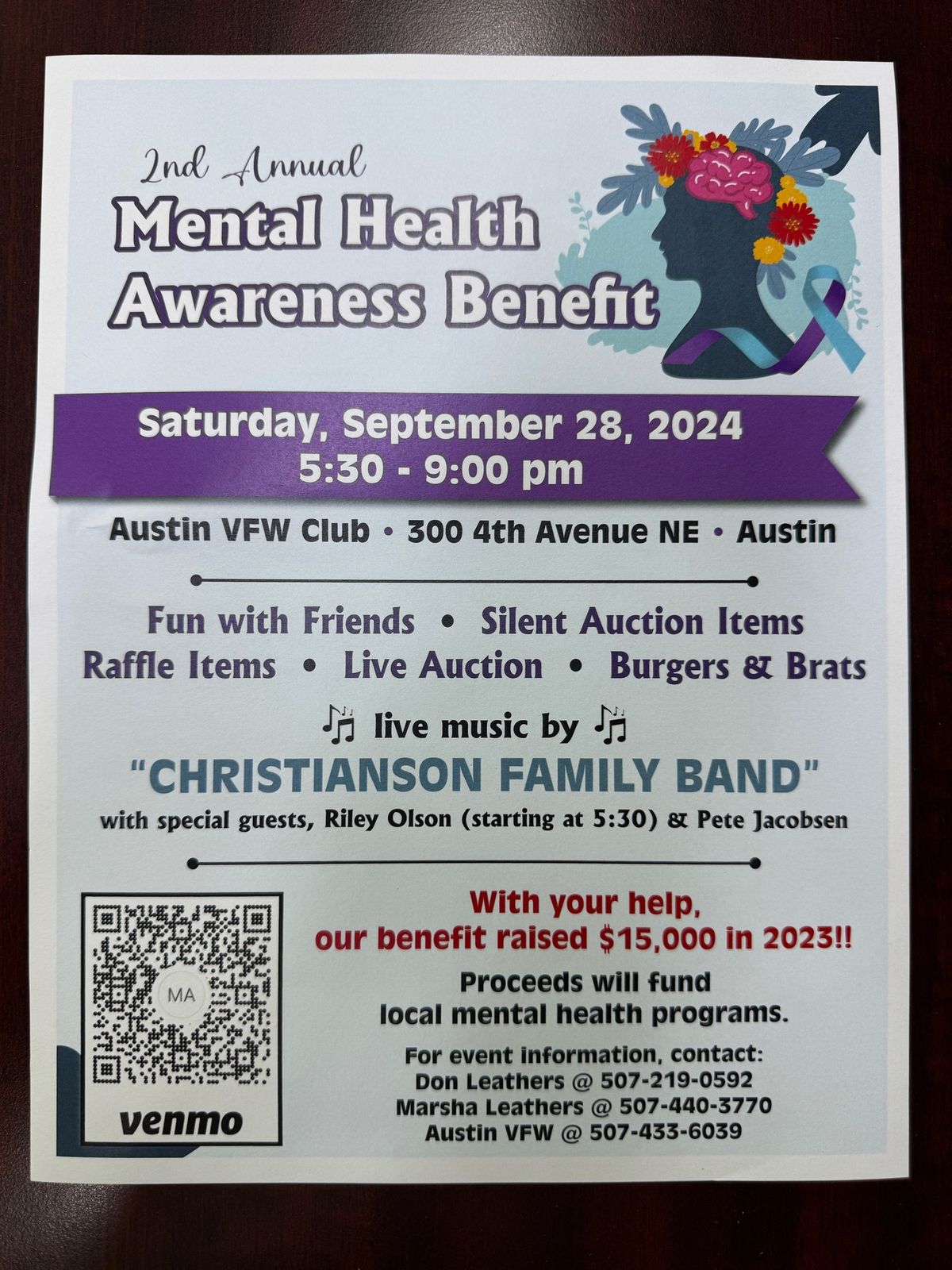 2nd Annual Mental Health Awareness Benefit 