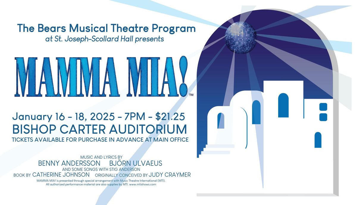 Bears Musical Theatre presents MAMMA MIA! The Musical