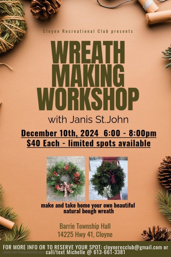 Wreath Making Workshop with Janis St.John