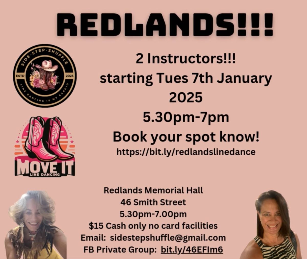 REDLANDS LINE DANCE CLASS!!