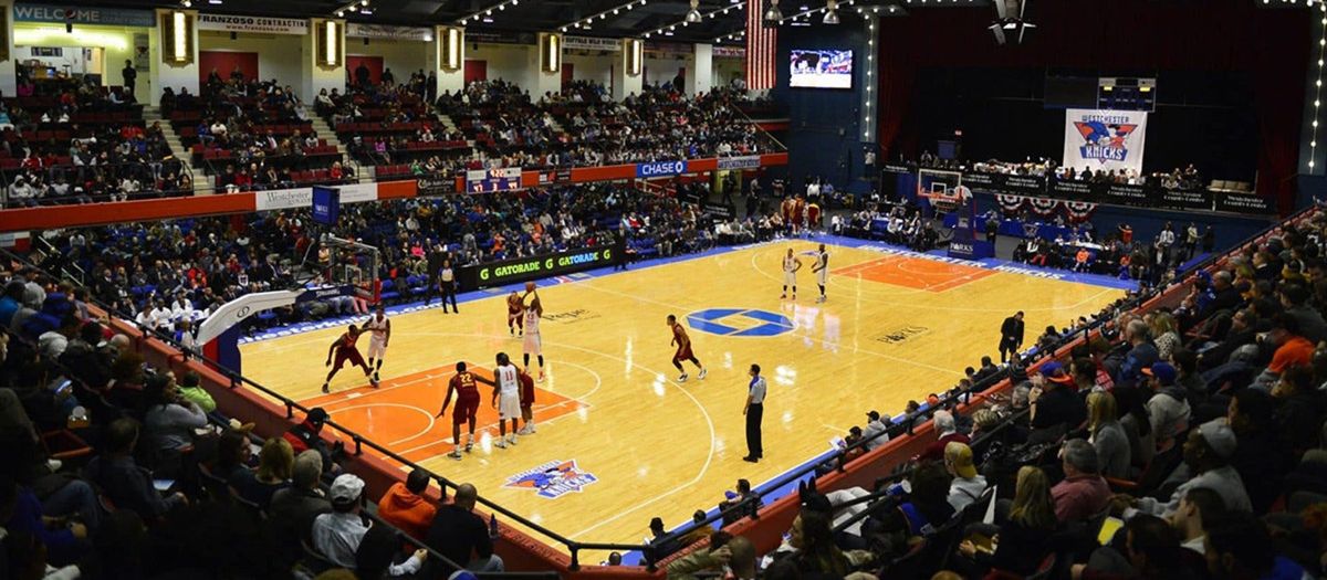 Delaware Blue Coats at Westchester Knicks at Westchester County Center