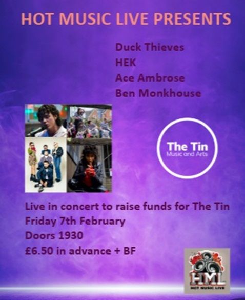 Hot Music Live Presents Fundraiser for The Tin #1