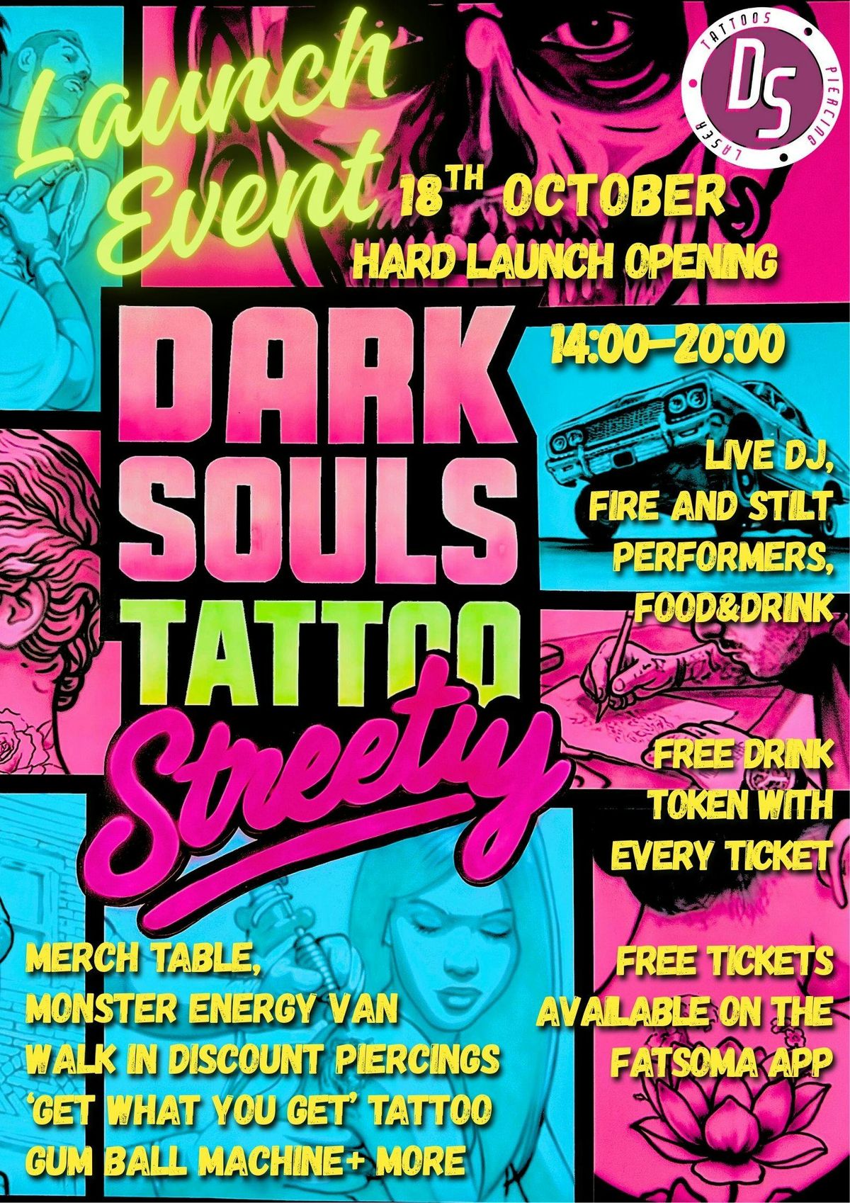 HARD LAUNCH OPENING: DARK SOULS TATTOO STREETLY
