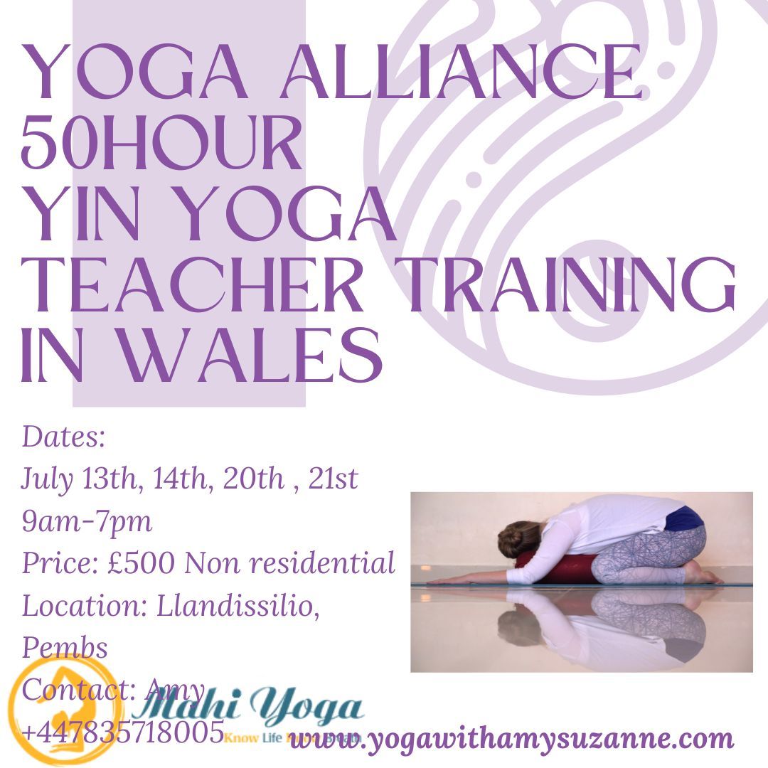 Yoga Alliance certified 50hr Yin yoga teacher training with Amy.