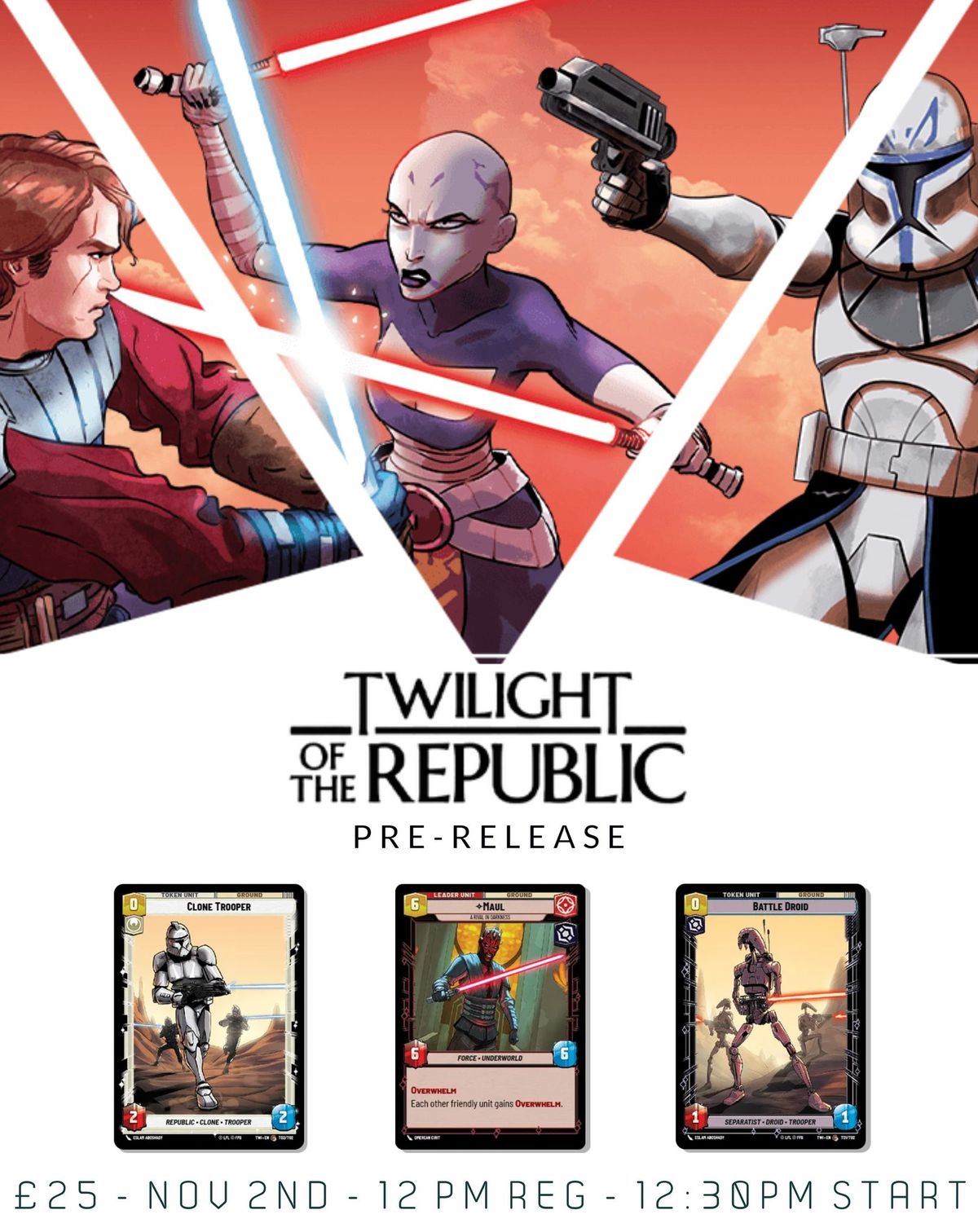 Star Wars Unlimited: Pre-Release - Twilight of the Republic 