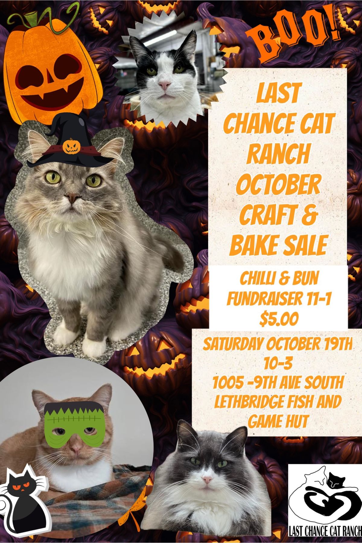 Last Chance Cat Ranch October Craft & Bake Sale 