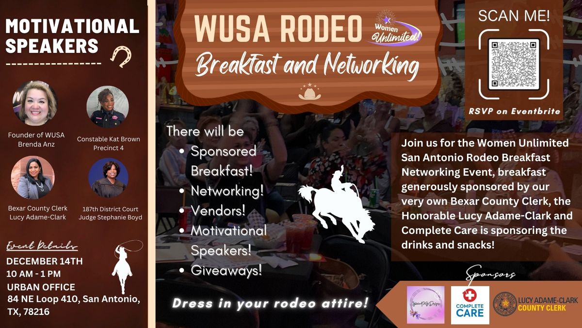 2nd Annual Women Unlimited San Antonio Rodeo Breakfast Networking Event