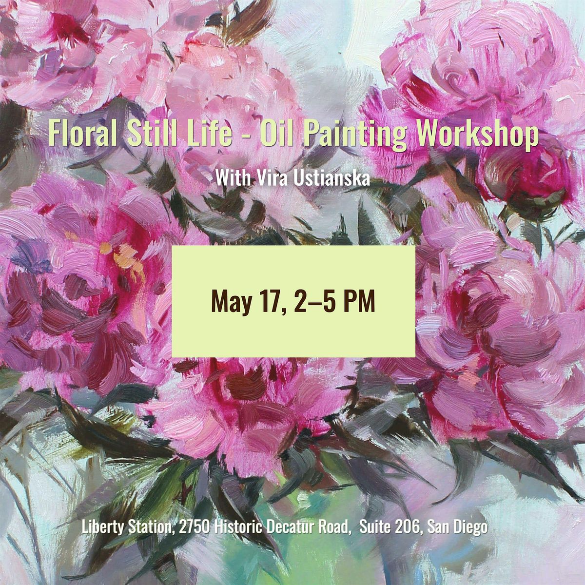 Floral Still Life \u2014 Oil Painting Workshop