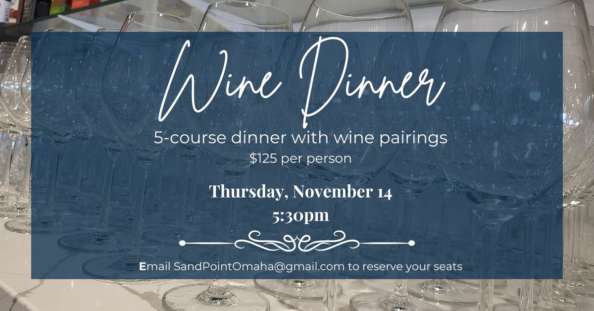 5-Course Wine Pairing Dinner at Sand Point