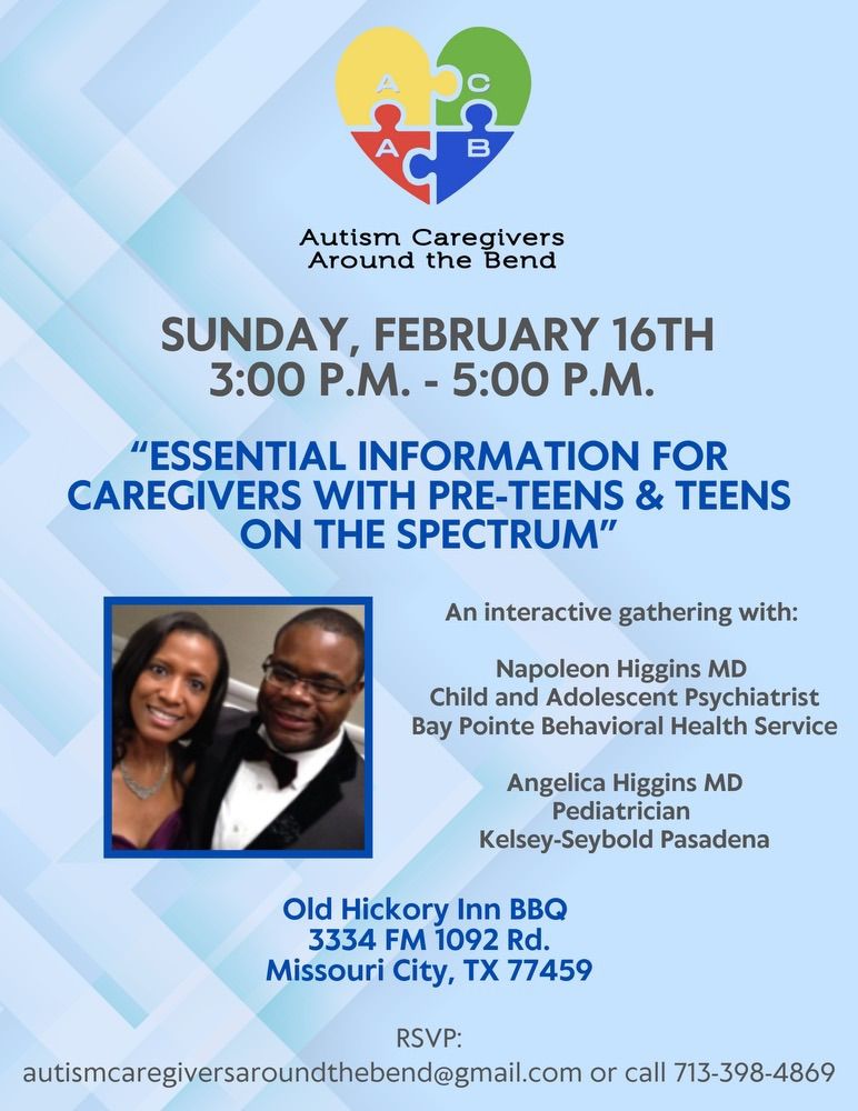 Autism Caregivers Around the Bend Meet Up