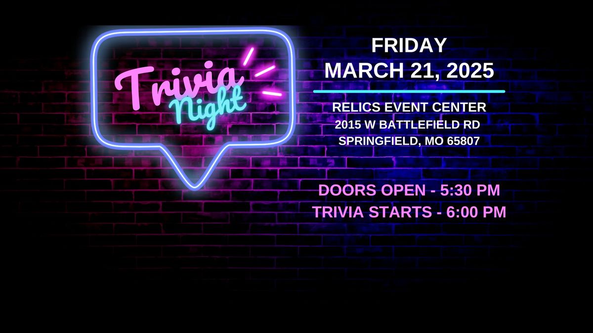 Trivia Night Fundraiser