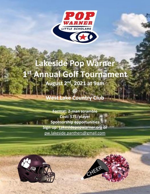 Lakeside Pop Warner 1st Annual Golf Tournament