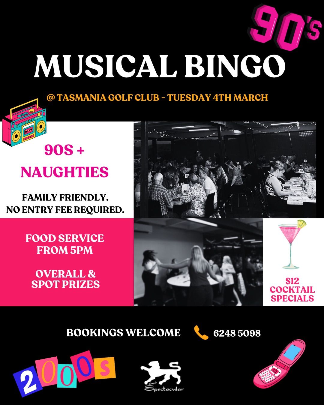 Musical Bingo at Tasmania Golf Club