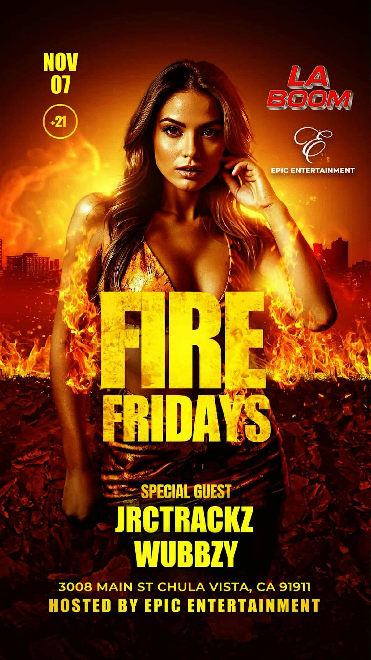 Reduced Cover at LA Boom Fire Fridays