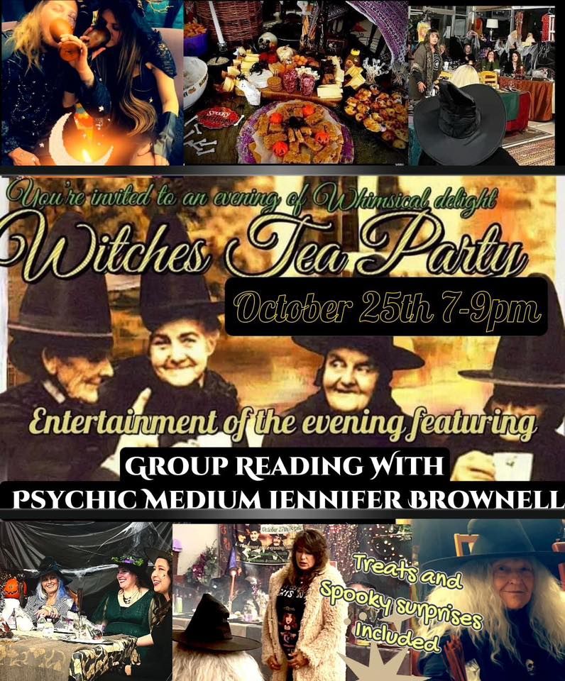 Witches Tea Party  & Group Reading With Psychic Medium Jennifer Brownell At Faerydale