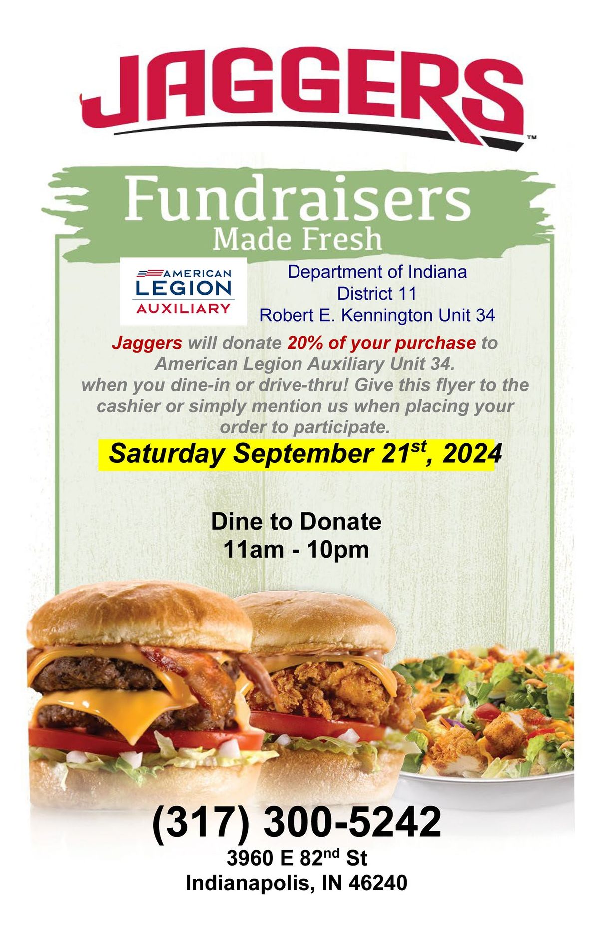 Jaggers Dine to Donate