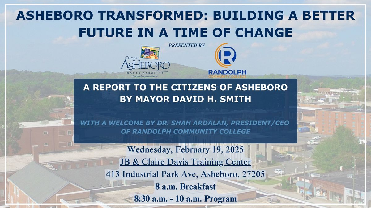 A Report to the Citizens by Mayor David H. Smith